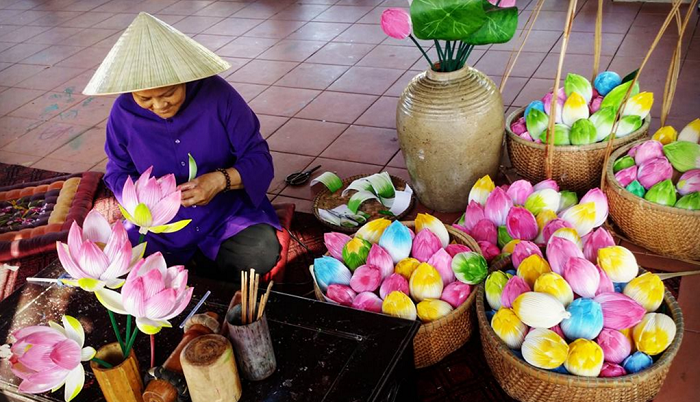 craft villages of hue paper flower